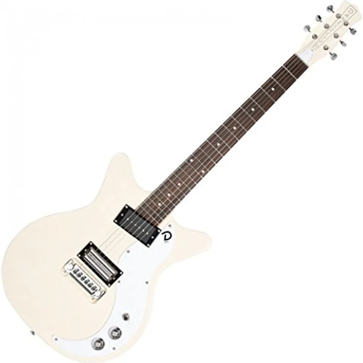 Danelectro 59X Cream, E-Gitarre mit Double Cutaway, P90 und Dual Lipstick Humbucker, cremefarben – Bild 1