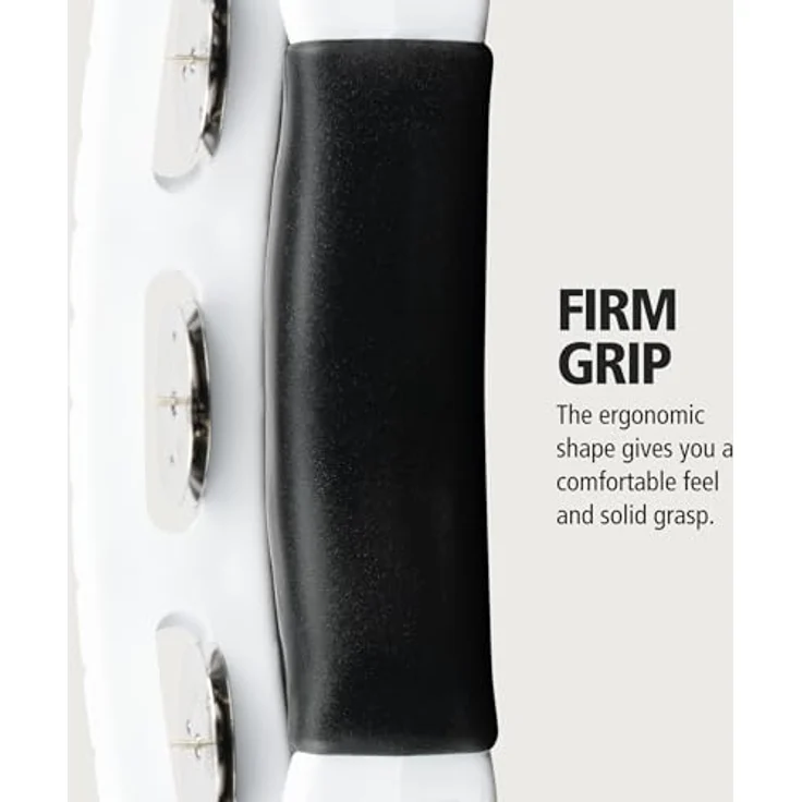 Meinl HTWH Headliner Tambourine, ABS-Kunststoffrahmen, 7 Paar Stahlschellen, einreihig, weiß, ergonomischer Griff, heller Sound – Bild 4
