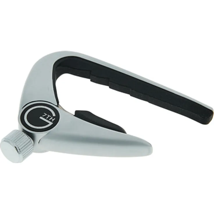 G7th Newport 12 String CSP Kapo, kompakter Kapodaster für 12-saitige Gitarren, Silber