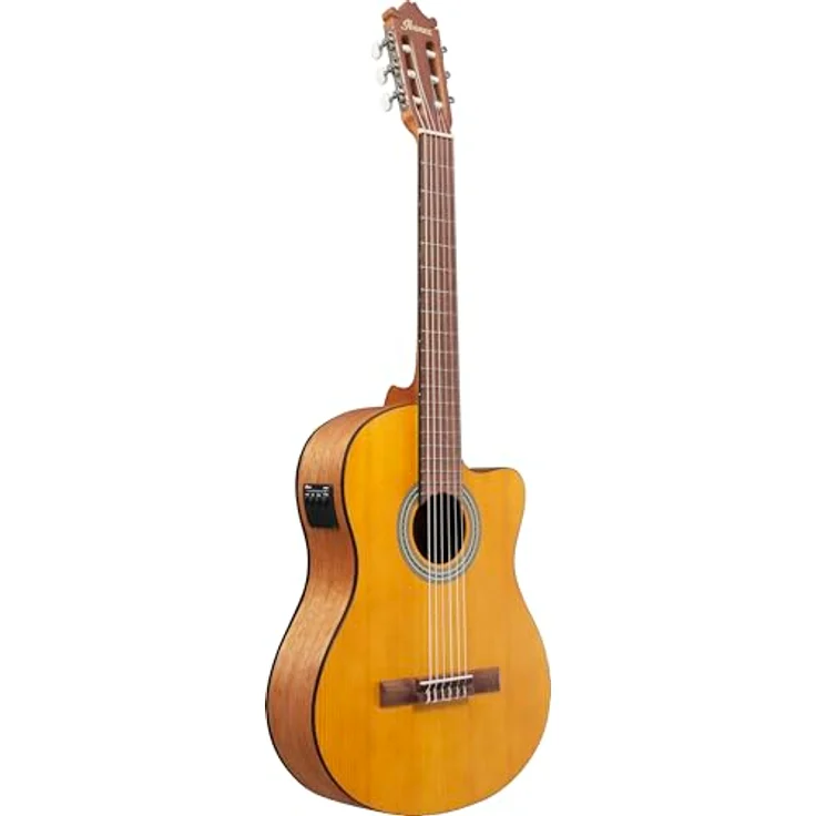 Ibanez GA3ECE-OAM, Konzertgitarre mit Cutaway, Fichtendecke und Ibanez AEQ-2T Preamp, Amber offen porig – Bild 3