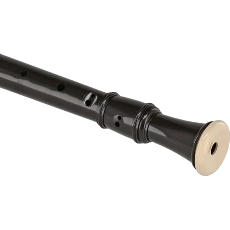 Aulos 209B Robin, Alto Recorder mit barocker Griffweise, Doppelloch und gebogenem Windkanal, dunkelbraun, inkl. Tasche und abnehmbarer Daumenstütze – Bild 4