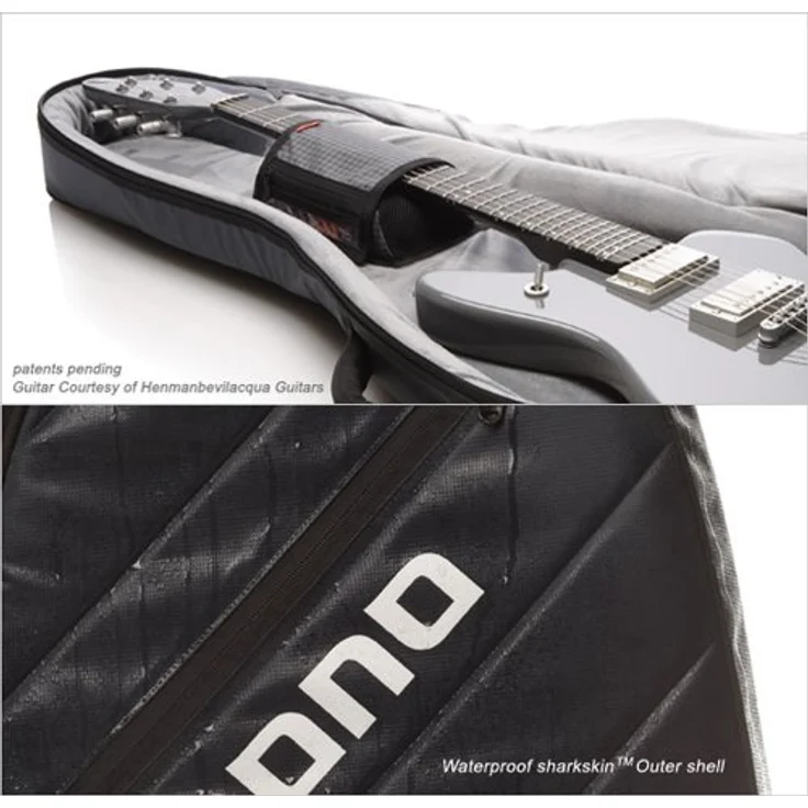 Mono Cases Single Electric Guitar M80-EG-BLK, Gitarrentasche aus wasserabweisendem Nylon für E-Gitarren, Schwarz, mit Rucksackgarnitur und Zubehörfächern – Bild 6
