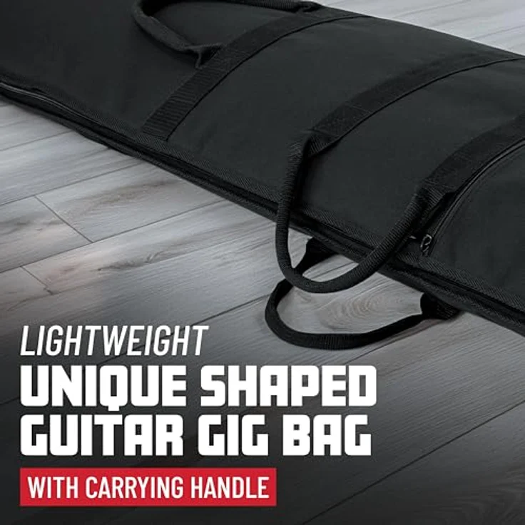 Gator GBE-Extreme-1, Gigbag für E-Gitarren, schwarz, 10 mm Polsterung, leicht, verstellbarer Schulterriemen – Bild 7