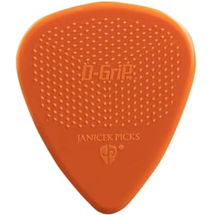 D-Grip Picks 351 Nylon Orange 1,14mm, Plektrum mit 3D-Grip-Textur, Packung mit 12 Stück – Bild 2