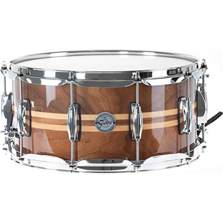 Gretsch Drums 14"x6,5" Walnut Gloss Snare, Fullrange Serie mit 8-lagigem Walnusskessel und verchromter Hardware, Gloss Natural over Walnut – Bild 2
