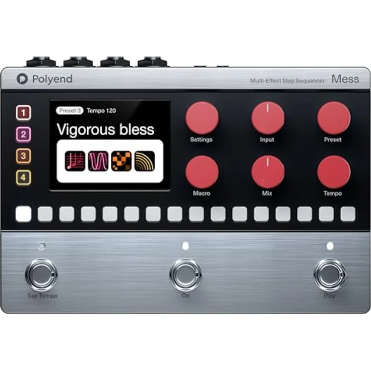 Polyend Mess, Multi-Effect Step Sequencer Pedal mit 4 Spuren, 120 Effekten und 32GB microSD Card – Bild 2