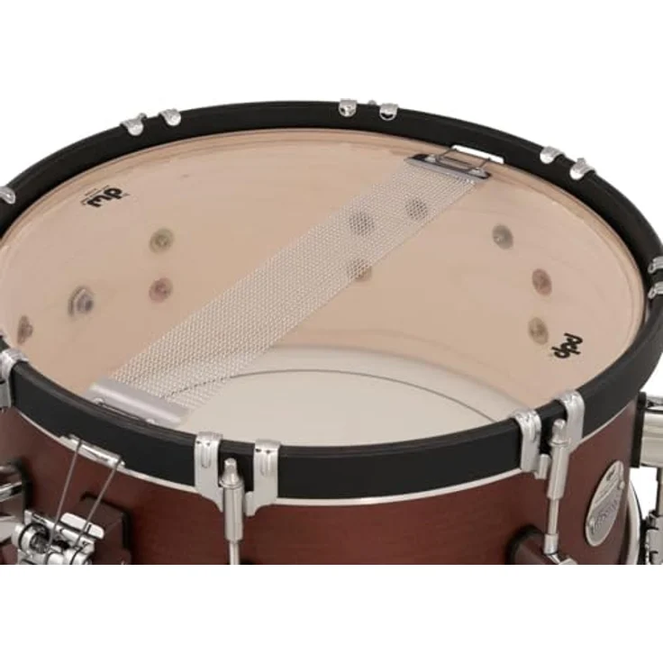 DW PDP 14"x6,5" Ox Blood Snare, Ahornkessel mit Ebony Holzspannreifen und chrom Hardware – Bild 4