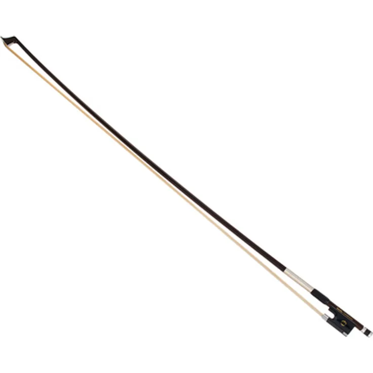 CodaBow Diamond GX Violin Bow, Geigenbogen mit Kevlar Akustikkern, Graphitfasergewebe, schwarzem Xebony® Frosch, Sterlingsilber Beinchen und Naturhaarbehaarung