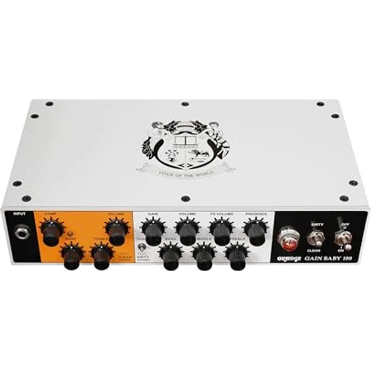 Orange Gain Baby 100, 100 Watt Gitarren Topteil mit Class A/B Endstufe, Fußschaltung für Clean- und Dirty-Kanal, inkl. Transporttasche – Bild 6
