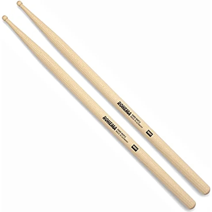 Rohema MSD3 Drumsticks, Maple lackiert, 410mm lang, 16mm Durchmesser, 111g, Made in Germany – Bild 1