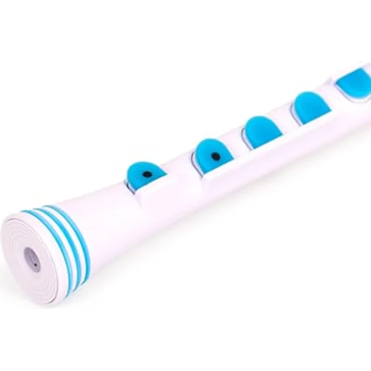 Nuvo Recorder+ Baroque white-blue, Sopranblockflöte in C mit Barocker Griffweise, TÜV geprüfter Leicht-Polymer Korpus und abnehmbaren Farbringen – Bild 6