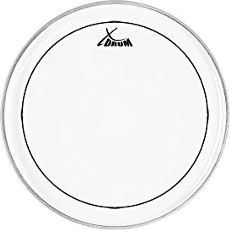 XDrum 13" Oil Hydraulic Schlagzeugfell, transparent, zweilagig, saubere Klangverteilung, kurzer Sustain bei trockenem Sound