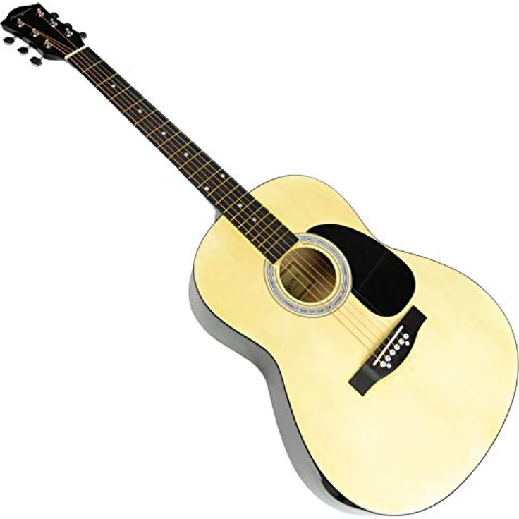 Martin Smith W100, Akustikgitarre-Kit mit Dreadnought-Korpus, Stahlsaiten, Gitarrengurt und Plektren, hochglanzpoliert – Bild 2