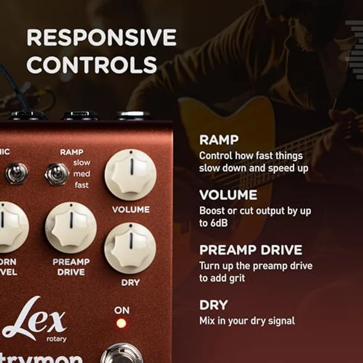 Strymon Lex V2, Rotary Speaker Effektpedal mit MIDI-Integration und 300 Presets, Made in USA – Bild 3