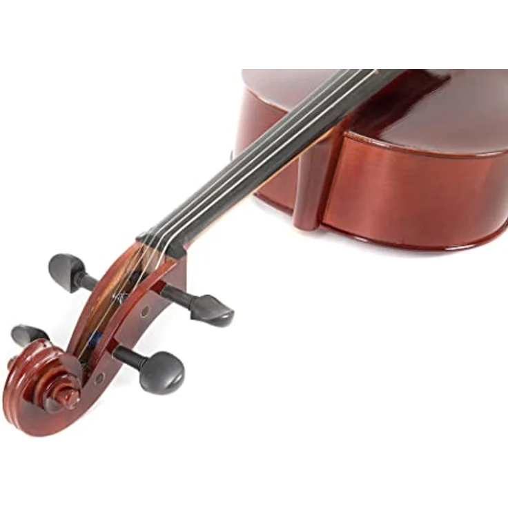 Gewa Pure Celloset HW 3/4, Cello mit massiver Fichtendecke, dunkelrotbraunem Lack und kompletten Zubehör – Bild 5