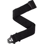 D'Addario Auto Lock Gitarrengurt, Schwarz Gepolsterte Streifen, Schnellverschlusssystem für sichere Nutzung