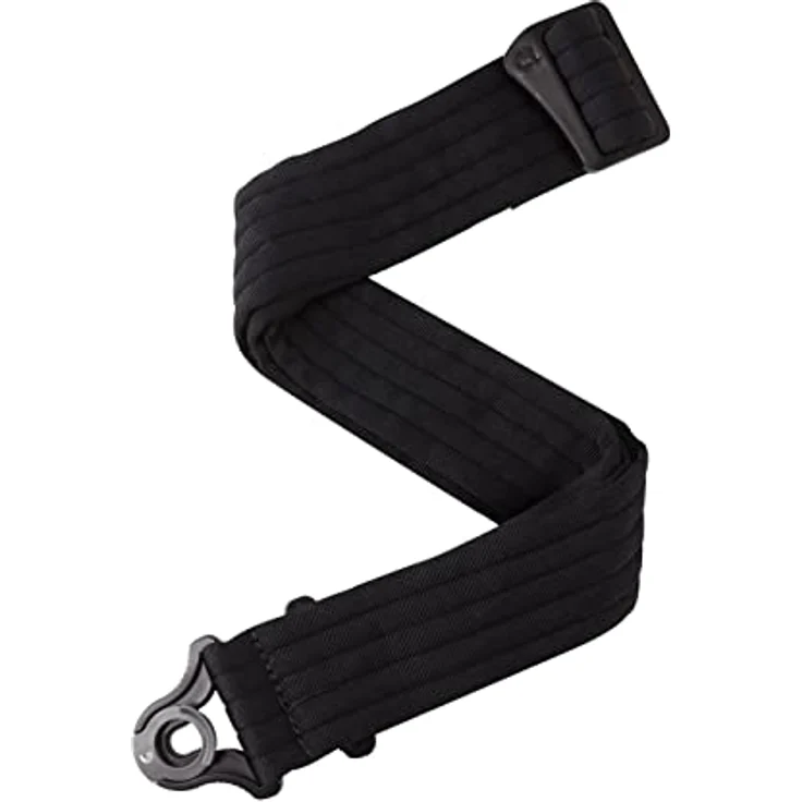D'Addario Auto Lock Gitarrengurt, Schwarz Gepolsterte Streifen, Schnellverschlusssystem für sichere Nutzung – Bild 1