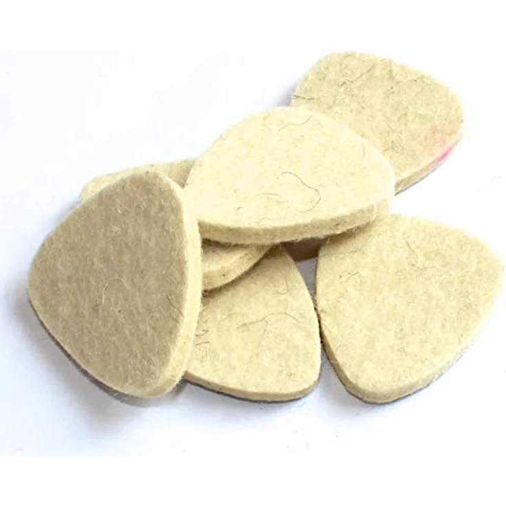 Timber Tones Felt Tones Mixed Ukulele, Metall Dose mit 4 hochwertigen Woll-Filz Plektren in Natur, Grau, Braun und Schwarz – Bild 10