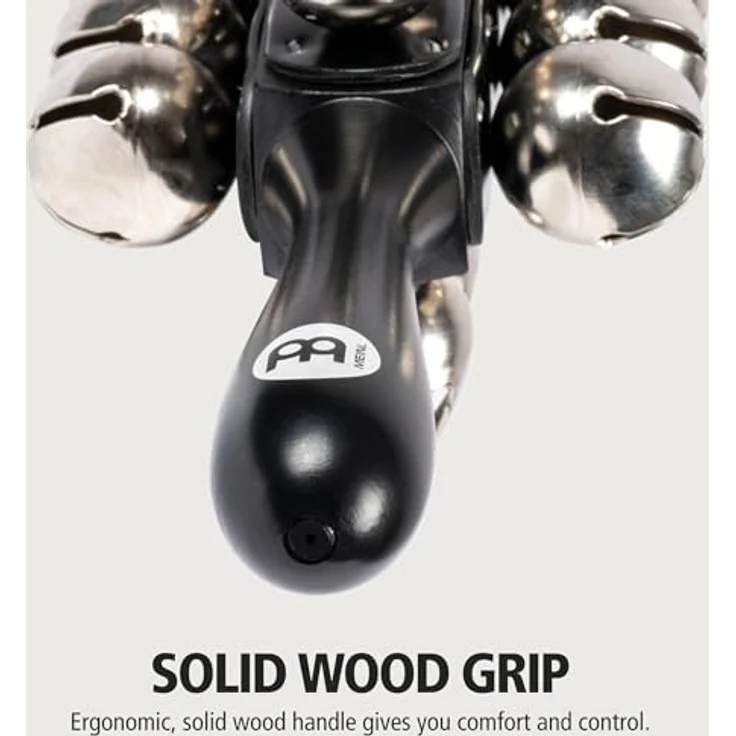 Meinl Sleigh Bells SLB25, Schlittenglocken Instrument mit 25 Glöckchen und ergonomischem Griff – Bild 3