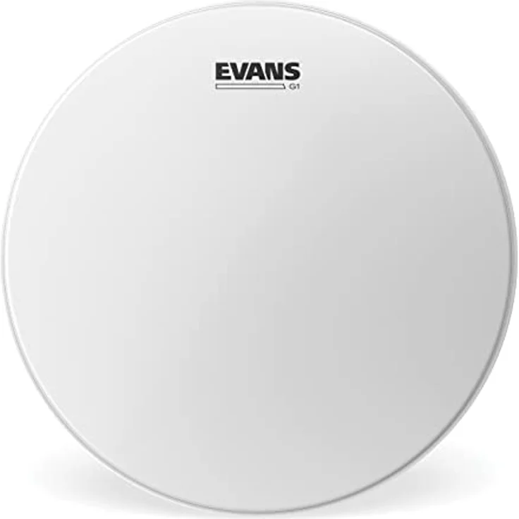Evans 08" G1 Coated Tom, einlagiges Schlagfell mit natürlichem warmen Sustain, weiß aufgeraut für universelle Anwendungen in Live, Studio, Jazz und Fusion Latin – Bild 1