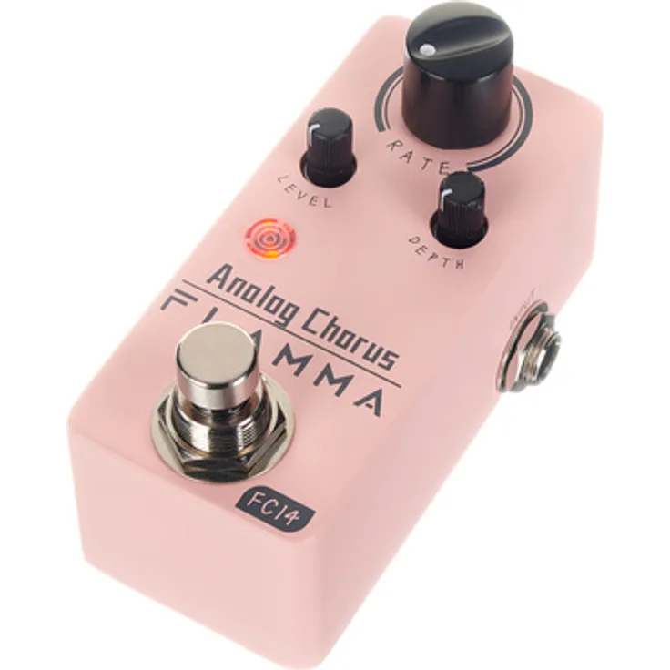 Flamma FC14 Chorus, Kompaktes analoges Chorus-Pedal für Gitarre und Bass mit Sensitivity-, Rate-, Level- und Depth-Regler, True Bypass Circuit, robustes Metallgehäuse