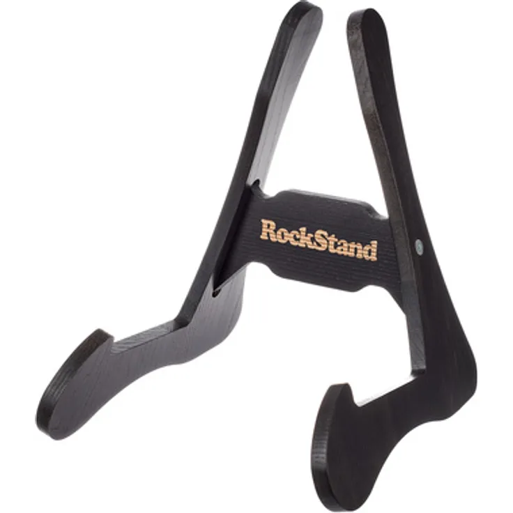 Rockstand Wood A-Frame Stand Rustic Oak, Gitarrenständer aus massivem Eschenholz mit Filz- und Gummiapplikationen, geeignet für Akustikgitarren und Bässe