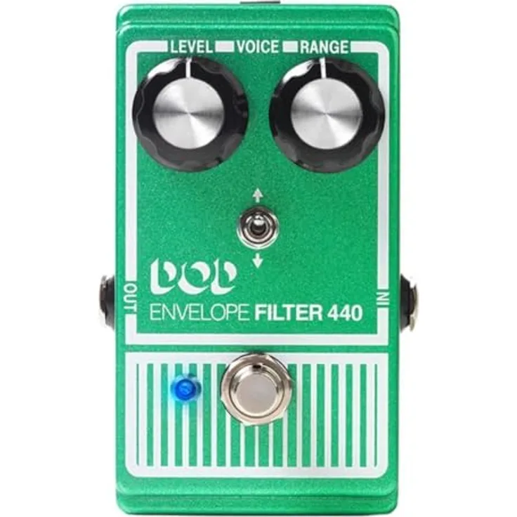Digitech DOD Envelope Filter 440, Band Pass Filter Pedal mit True Bypass, leichtes Aluminium Gehäuse, verbesserte Schaltung