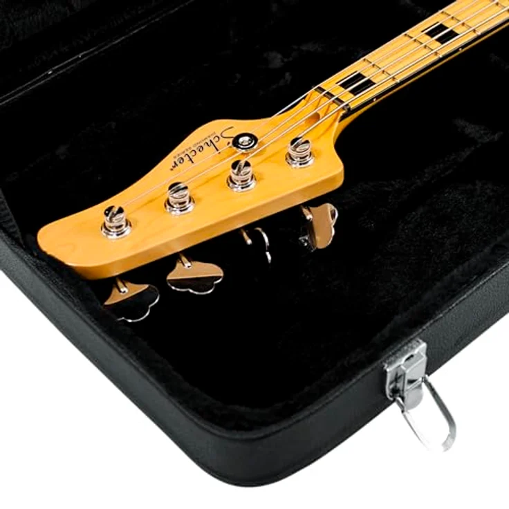 Gator Hardshell Case Bass, Gitarrenkoffer für E-Bass, Außenmaterial Kunstleder, Innenfutter schwarz, Maße: 1194mm x 356mm – Bild 14