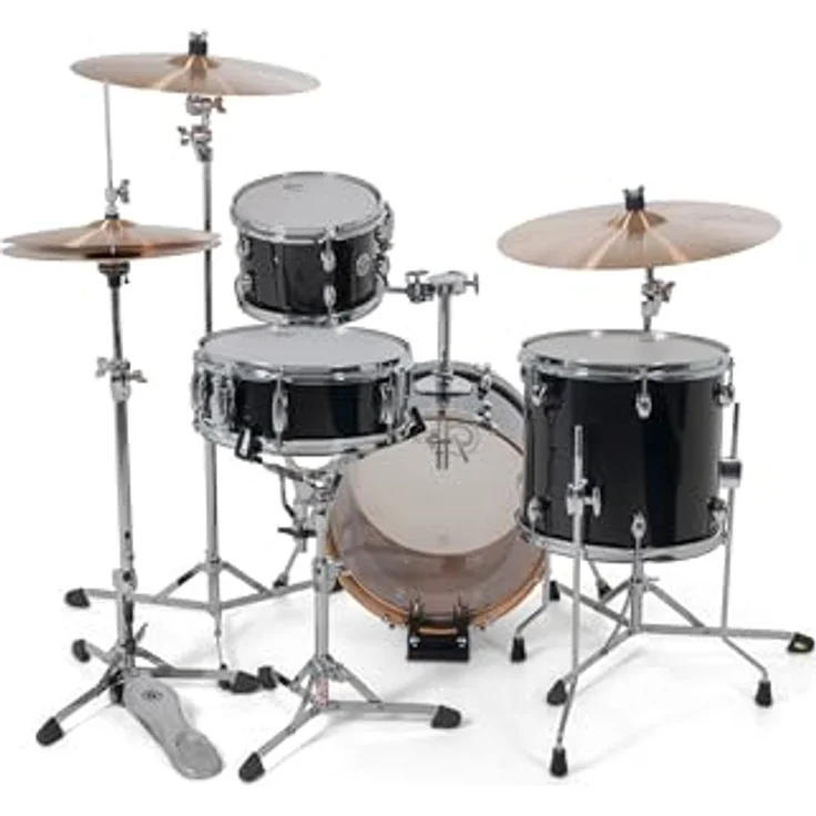 Gretsch Drums Catalina Club Micro PB, Schlagzeugset mit 100% Mahagoni Kessel, in Piano Black, inklusive Tom Tom Halter – Bild 6