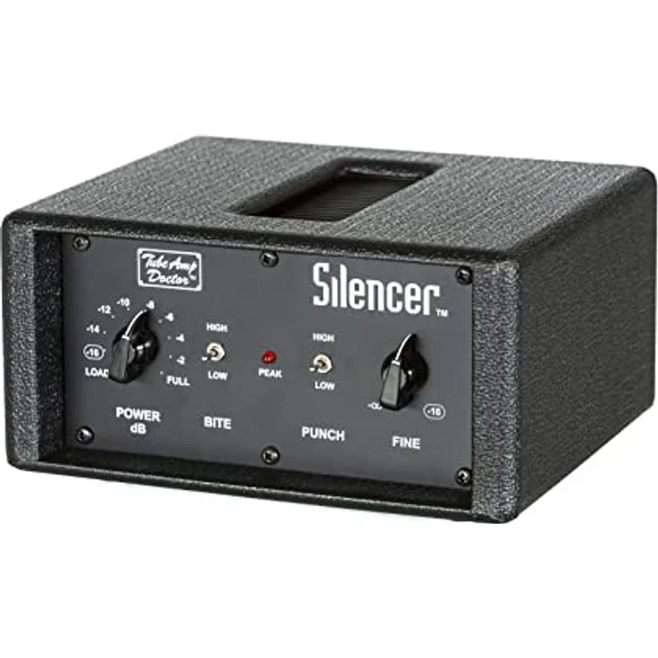 TAD Silencer 16 Ohms Black, Power Attenuator mit BITE und PUNCH Boost, regelbarem LINE-Out, made in Germany, schwarz – Bild 4