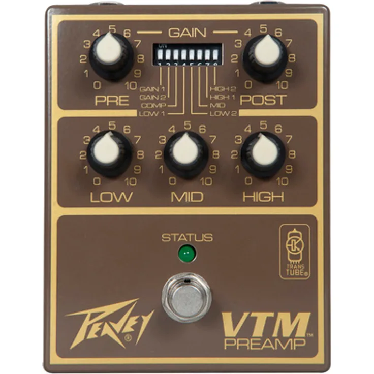 Peavey VTM Preamp Pedal, Gitarren-Effektgerät mit 3-Band EQ, DIP-Switch Modifikationen und TransTube-Technologie