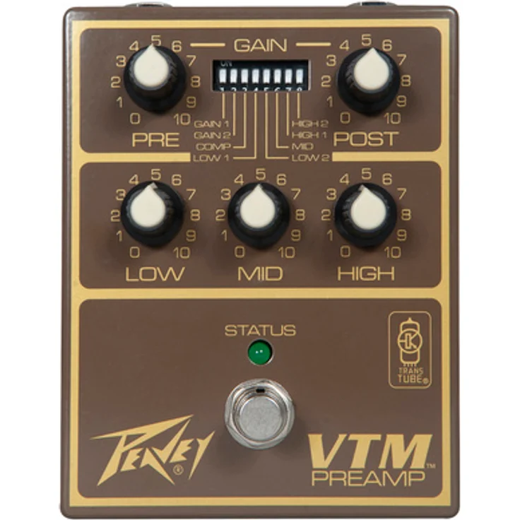 Peavey VTM Preamp Pedal, Gitarren-Effektgerät mit 3-Band EQ, DIP-Switch Modifikationen und TransTube-Technologie