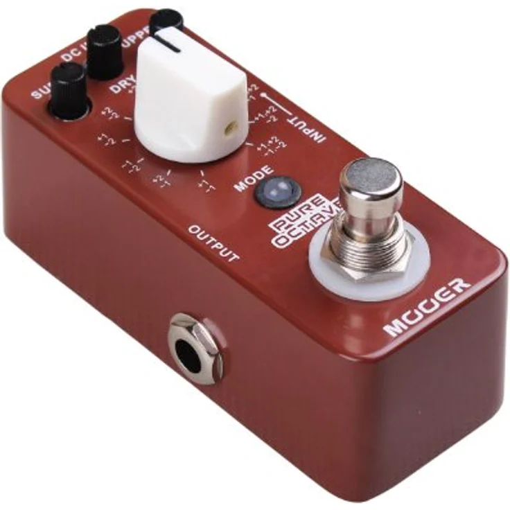 Mooer Pure Octave Effektpedal, präzise polyphonische Oktavierung mit 11 Oktavmodi, Metallgehäuse, Echter Bypass – Bild 3