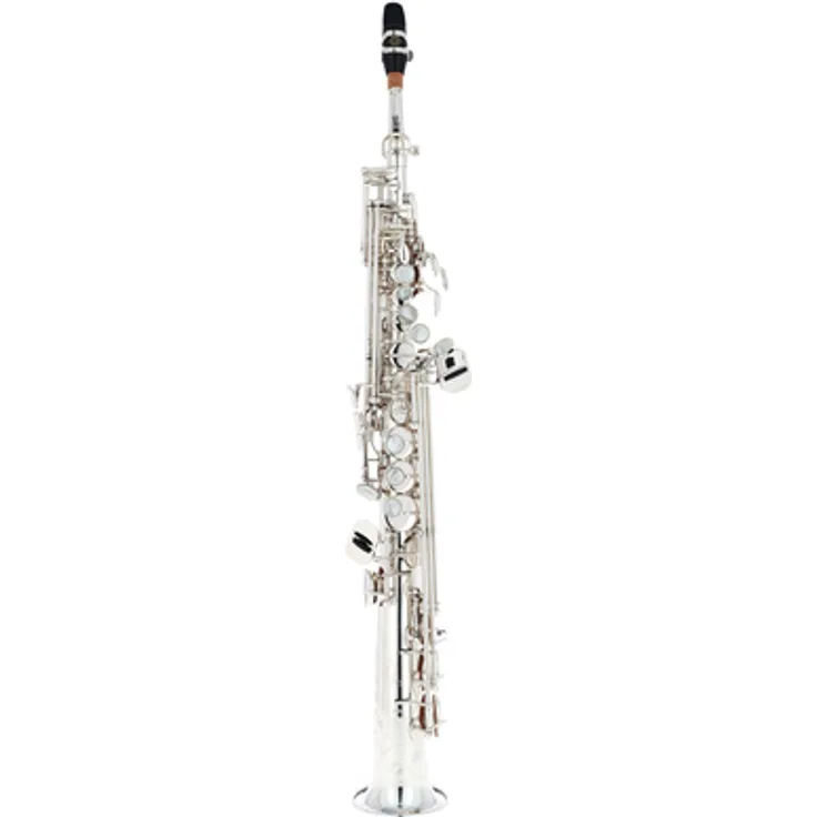 Selmer SE-S3S Serie III Soprano Saxophon, Bb-Stimmung mit versilbertem Korpus, hoch G-Klappe, inkl. Mundstück und Koffer