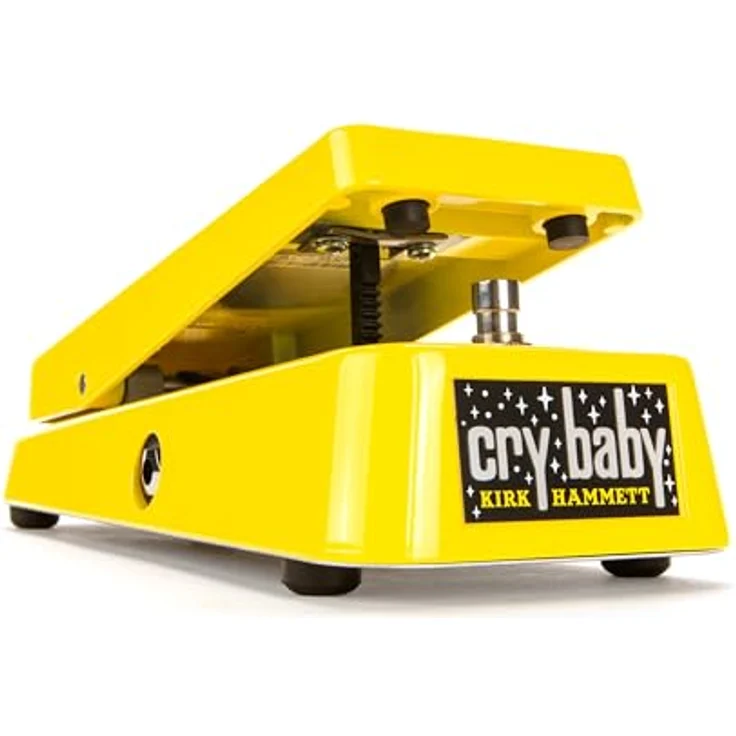 Dunlop Kirk Hammet Cry Baby Wah, Wah Wah Pedal für Gitarre, Limited Edition in Gelb Sparkle, Made in the USA – Bild 1