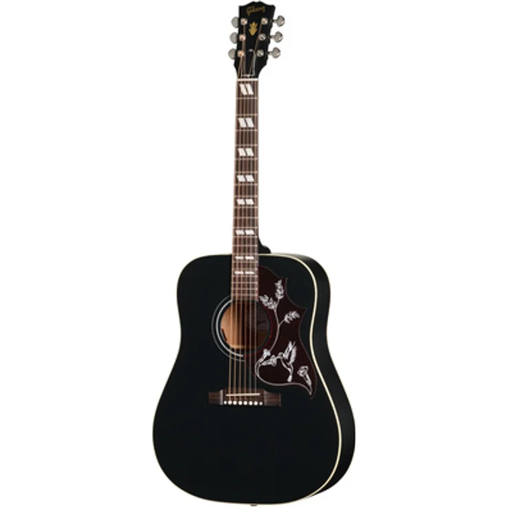 Gibson Hummingbird Special SE, Dreadnought Westerngitarre in Satin Ebony mit L.R. Baggs Element Bronze Tonabnehmer und massiver Sitkafichte-Decke