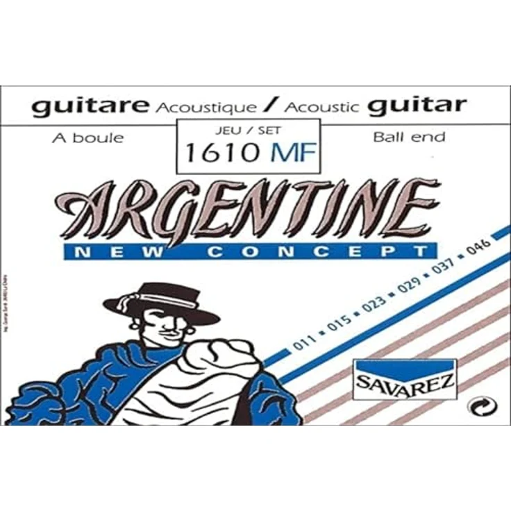 Savarez Einzelsaite Für Akustikgitarre Argentine E6 .046-1216Mf, silberne Metall-Saite, hergestellt in Frankreich – Bild 4