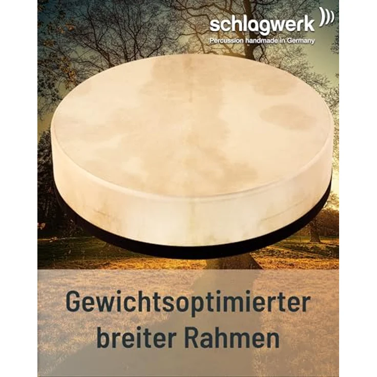 Schlagwerk RTS53 Frame Drum, stimmbar mit 50 cm Durchmesser, 6-lagigem Buchenholzrahmen und handselektierten Ziegenfellen – Bild 2