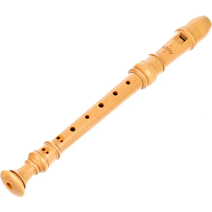 Moeck 4204 Rottenburgh Soprano, Sopranblockflöte aus Buchsbaum, barocke Griffweise, Doppelloch, a1 = 442 Hz, inklusive Etui, Wischerstab und Pflegeset