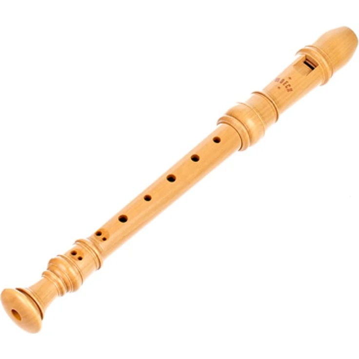 Moeck 4204 Rottenburgh Soprano, Sopranblockflöte aus Buchsbaum, barocke Griffweise, Doppelloch, a1 = 442 Hz, inklusive Etui, Wischerstab und Pflegeset