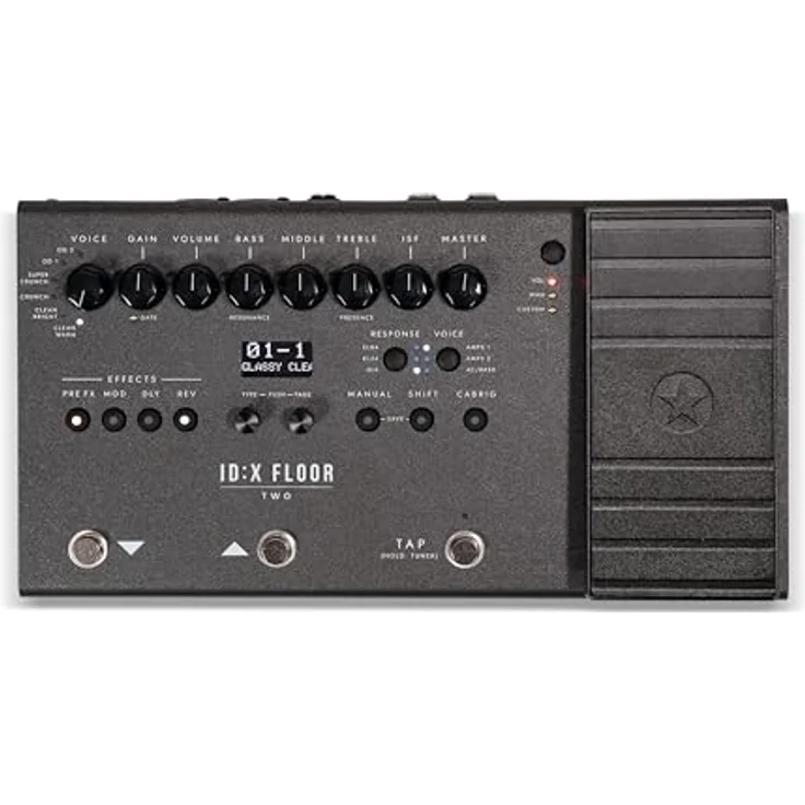Blackstar IDX:Floor Two, Gitarren-Multieffektpedal mit 3 Röhrenemulationen und über 35 editierbaren Effekten, Schwarz – Bild 1