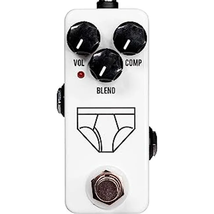 JHS Pedals Whitey Tighty-Mini Compressor, analoges Effektpedal mit FET-basiertem Schaltkreis, True Bypass, kompaktes Metallgehäuse, weiß