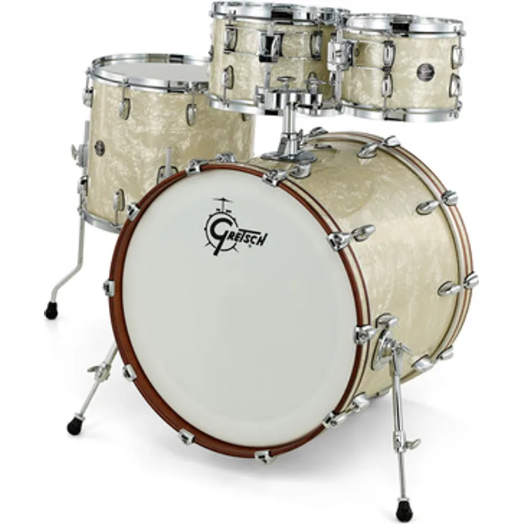 Gretsch Drums Renown Maple Standard -VP, 7-lagiger Ahornholzkessel, 22"x18" Bass Drum, Vintage Pearl