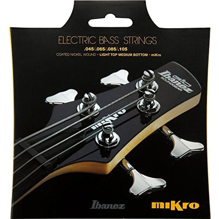 Ibanez IEBS4CMK Mic Bass String Set, Coated Nickel Wound für Mikro Bass mit 28,59" Mensur, Stärken 045-105 – Bild 2