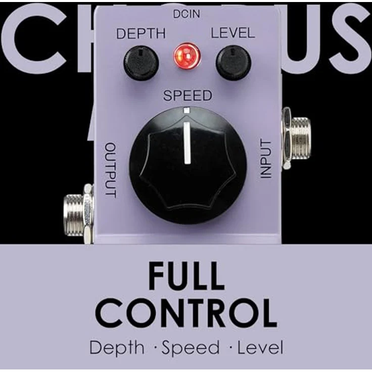 Ibanez CSMini Chorus Pedal, Gitarren-Effektgerät mit True Bypass, Speed, Depth und Level Reglern, Made in Japan – Bild 3