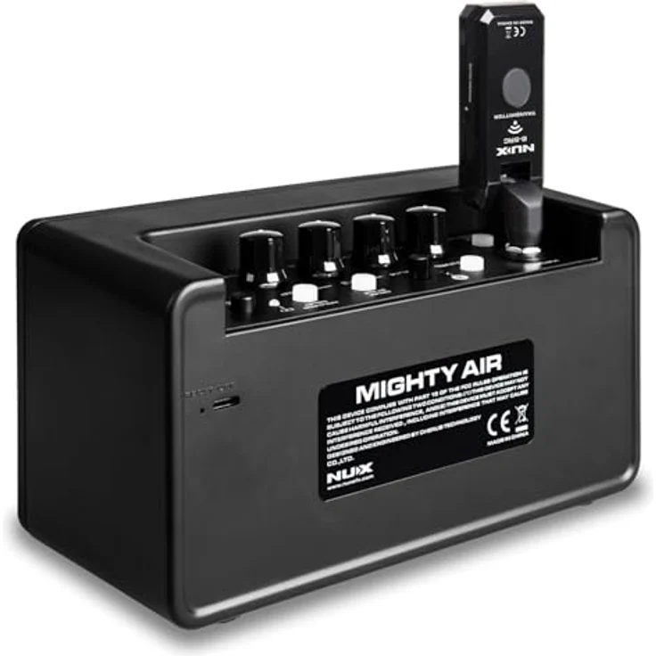 Nux Mighty Air, Modelling Combo Verstärker für E-Gitarre mit Wireless System, 10 Watt, 7 Kanäle, Bluetooth, einschließlich NUX Wireless Sender – Bild 4