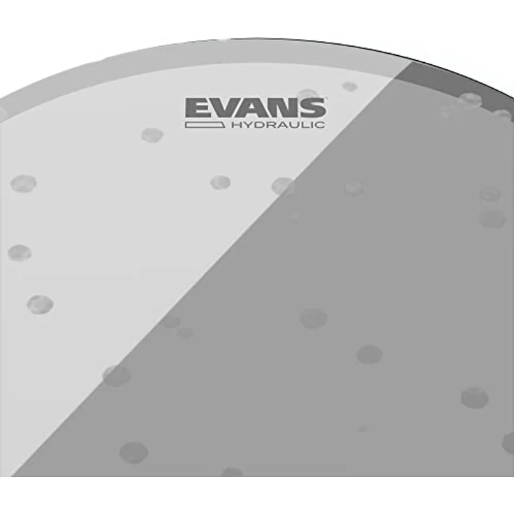 Evans 14" Hydraulic Glass Tom, transparentes Schlagzeugfell mit doppellagiger Ölfüllung für klassischen, dumpfen Sound ohne unerwünschte Obertöne – Bild 2