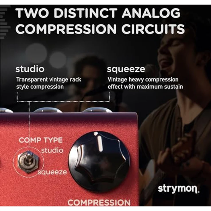 Strymon Compadre Compressor/Boost, Effektpedal für E-Gitarre & Bass mit analogen VCA-Kompressorschaltungen, zwei Voicing Optionen und EQ-Boost Funktionen – Bild 3