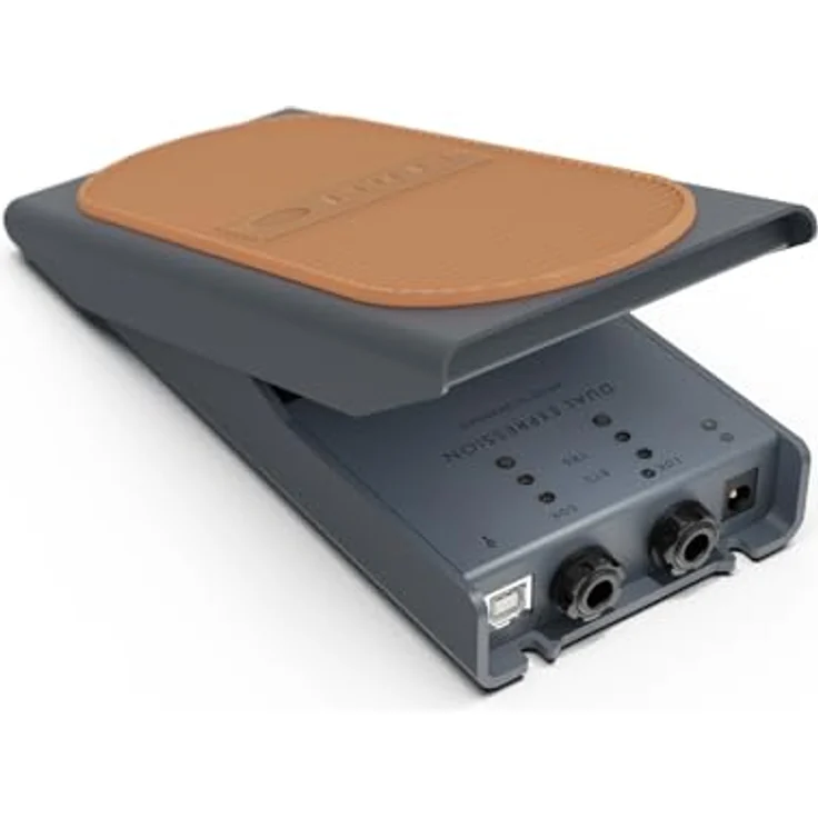 Lehle Dual Expression, Expression Pedal mit 2 Ausgängen, aktiv & verschleißfrei, präziser Magnetsensor, MIDI-kompatibel, Made in Germany – Bild 1