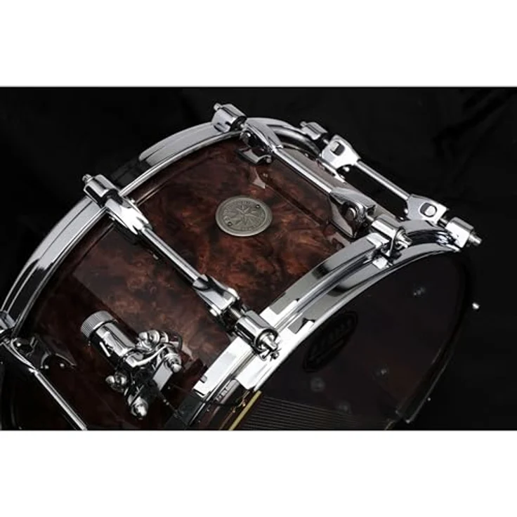 Tama PWB147-GWB Starphonic Snare 14"x7" Snare Drum aus Black Walnut Burl, hochwertige Verarbeitung – Bild 2